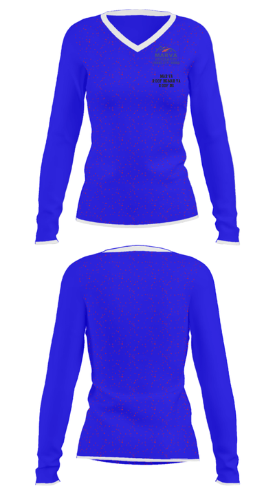Marva Roofing 1081209 Women's Long Sleeve V-neck Shirt - 31