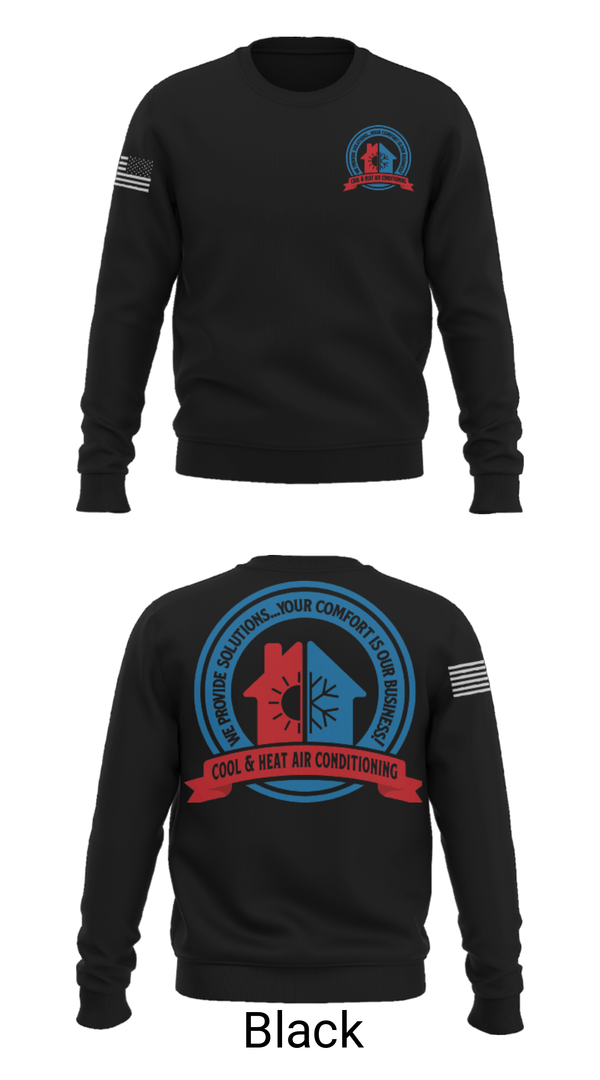 Crew Neck Sweatshirt, Cool & Heat Air Conditioning, , Teamtime, Team time, sublimation, custom sports apparel, team uniforms, spirit wear, spiritwear, sports uniforms, custom shirts, team store, custom team store, fundraiser sports, apparel fundraiser