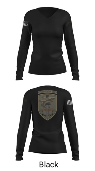 Women's Long Sleeve Vneck Shirt, , Police, Teamtime, Team time, sublimation, custom sports apparel, team uniforms, spirit wear, spiritwear, sports uniforms, custom shirts, team store, custom team store, fundraiser sports, apparel fundraiser