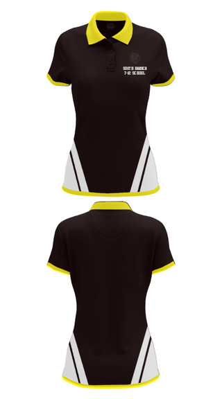 Women's Short Sleeve Performance Polo, South Barber 7-12 School, Spirit Store, Teamtime, Team time, sublimation, custom sports apparel, team uniforms, spirit wear, spiritwear, sports uniforms, custom shirts, team store, custom team store, fundraiser sports, apparel fundraiser