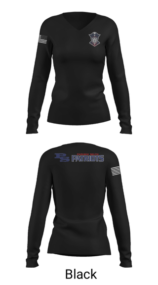 Women's Long Sleeve Vneck Shirt, Parkway South High School Wrestling, Wrestling, Teamtime, Team time, sublimation, custom sports apparel, team uniforms, spirit wear, spiritwear, sports uniforms, custom shirts, team store, custom team store, fundraiser sports, apparel fundraiser