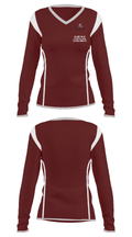 Grand Forks Central High School Knights 60500711 Women's Long Sleeve V-neck Shirt - 33