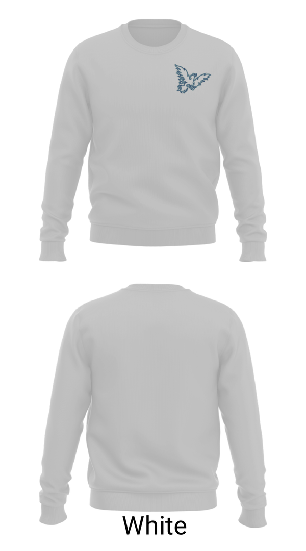 Crew Neck Sweatshirt, Justice High Charter School, Spirit Store, Teamtime, Team time, sublimation, custom sports apparel, team uniforms, spirit wear, spiritwear, sports uniforms, custom shirts, team store, custom team store, fundraiser sports, apparel fundraiser