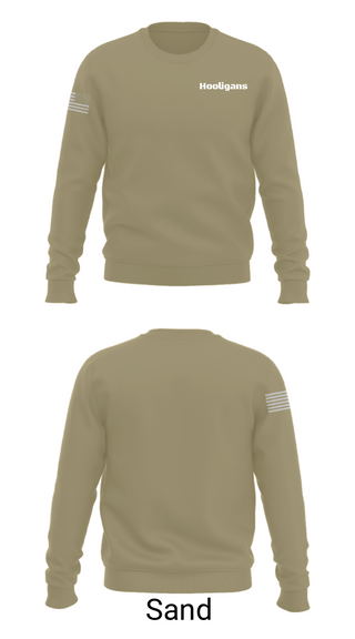 Crew Neck Sweatshirt, Hooligans, Army, Teamtime, Team time, sublimation, custom sports apparel, team uniforms, spirit wear, spiritwear, sports uniforms, custom shirts, team store, custom team store, fundraiser sports, apparel fundraiser
