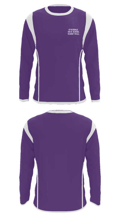 Stockdale High School Basketball 68619851 Long Sleeve Performance Shirt - 35