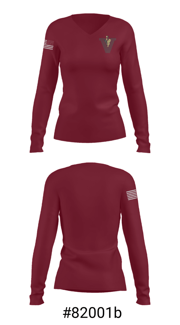 Women's Long Sleeve Vneck Shirt, Vidalia High School, Spirit Store, Teamtime, Team time, sublimation, custom sports apparel, team uniforms, spirit wear, spiritwear, sports uniforms, custom shirts, team store, custom team store, fundraiser sports, apparel fundraiser