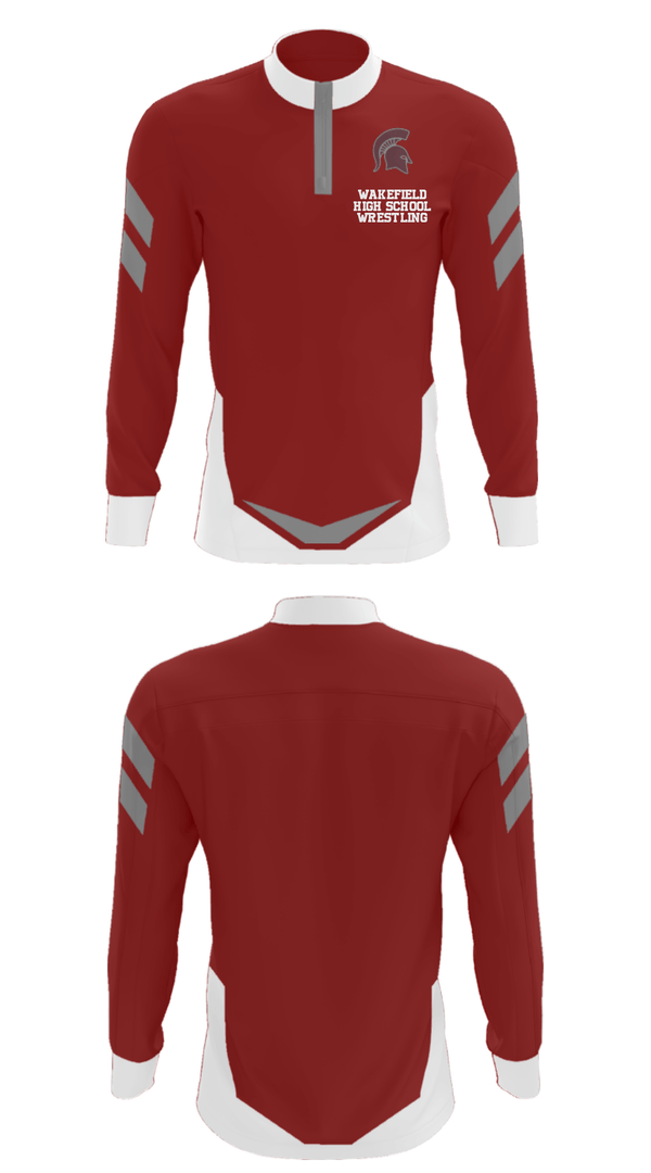 Quarter Zip Jacket, Wakefield High School Wrestling, Wrestling, Teamtime, Team time, sublimation, custom sports apparel, team uniforms, spirit wear, spiritwear, sports uniforms, custom shirts, team store, custom team store, fundraiser sports, apparel fundraiser