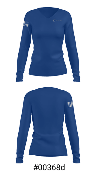 Women's Long Sleeve Vneck Shirt, Queen Of The Miraculous Medal School, Spirit Store, Teamtime, Team time, sublimation, custom sports apparel, team uniforms, spirit wear, spiritwear, sports uniforms, custom shirts, team store, custom team store, fundraiser sports, apparel fundraiser