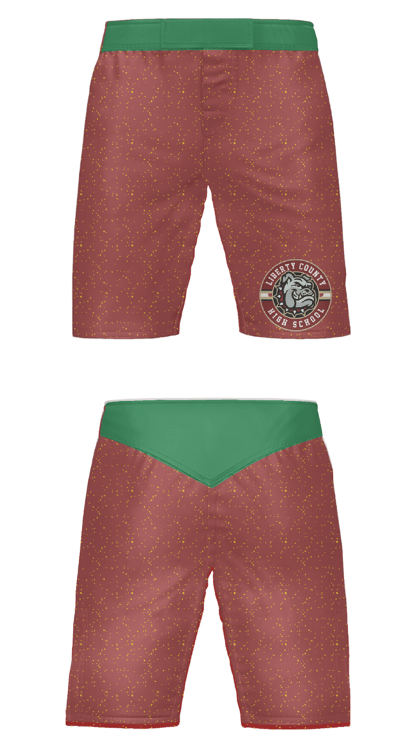 Fight Shorts, Liberty County High School Wrestling, Wrestling, Teamtime, Team time, sublimation, custom sports apparel, team uniforms, spirit wear, spiritwear, sports uniforms, custom shirts, team store, custom team store, fundraiser sports, apparel fundraiser