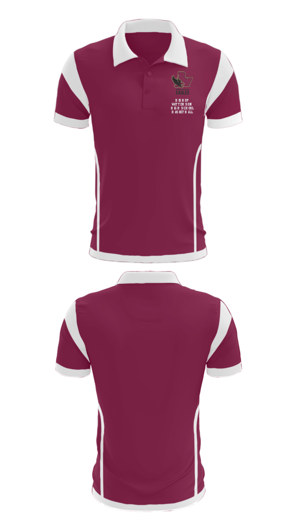 Short Sleeve Performance Polo, Bishop Watterson High School Basketball, Women's Basketball, Teamtime, Team time, sublimation, custom sports apparel, team uniforms, spirit wear, spiritwear, sports uniforms, custom shirts, team store, custom team store, fundraiser sports, apparel fundraiser