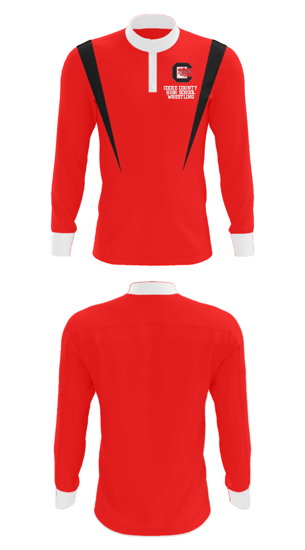 Quarter Zip Jacket, Cocke County High School Wrestling, Wrestling, Teamtime, Team time, sublimation, custom sports apparel, team uniforms, spirit wear, spiritwear, sports uniforms, custom shirts, team store, custom team store, fundraiser sports, apparel fundraiser