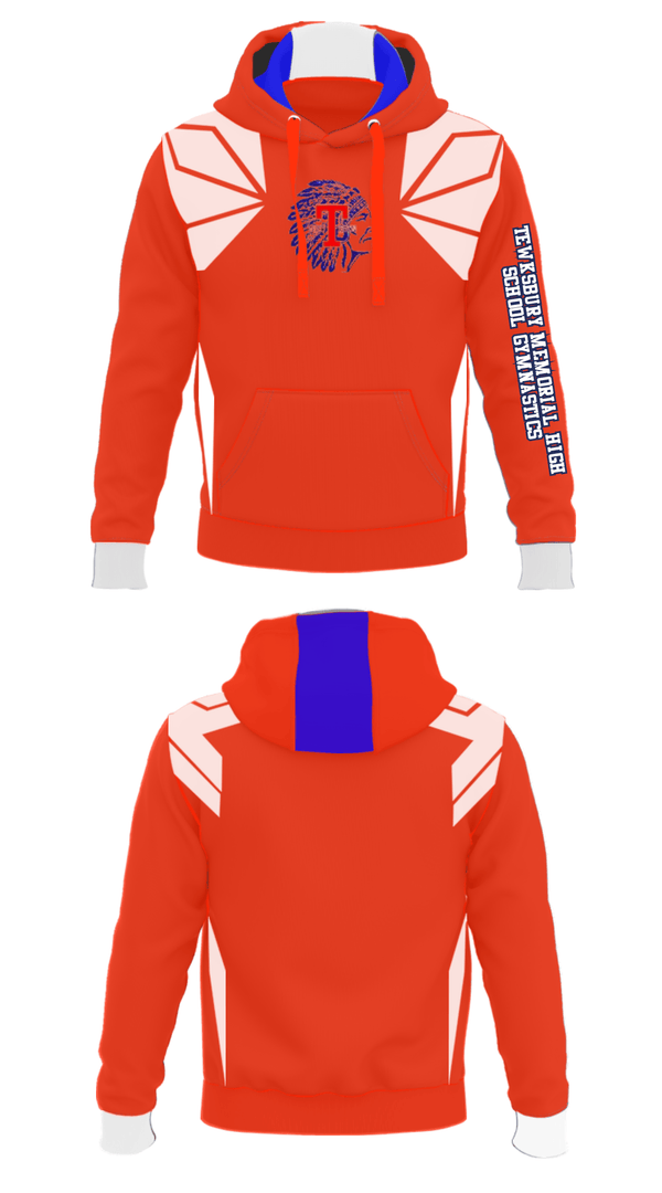 Hoodie, Tewksbury Memorial High School Gymnastics, Spirit Store, Teamtime, Team time, sublimation, custom sports apparel, team uniforms, spirit wear, spiritwear, sports uniforms, custom shirts, team store, custom team store, fundraiser sports, apparel fundraiser