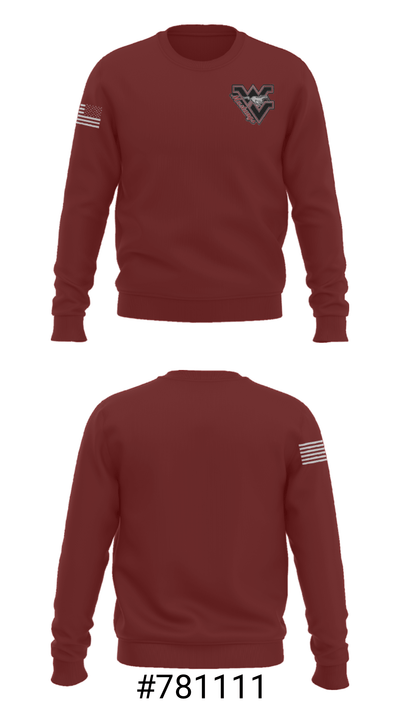 West Valley High School Swimming 52655580 Crew Neck Sweatshirt - 16