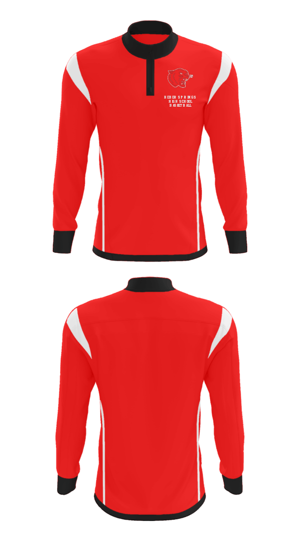 Quarter Zip Jacket, Heber Springs High School Basketball, Women's Basketball, Teamtime, Team time, sublimation, custom sports apparel, team uniforms, spirit wear, spiritwear, sports uniforms, custom shirts, team store, custom team store, fundraiser sports, apparel fundraiser