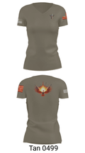 Mess-172 FireBirds 84080572 Women's Short Sleeve V-neck Shirt - 36