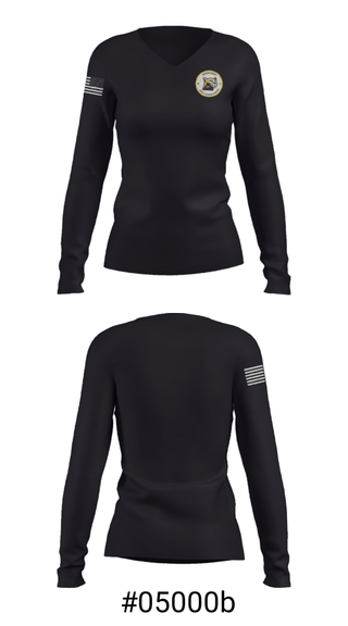 Women's Long Sleeve Vneck Shirt, Normandy Kindergarten Center, Spirit Store, Teamtime, Team time, sublimation, custom sports apparel, team uniforms, spirit wear, spiritwear, sports uniforms, custom shirts, team store, custom team store, fundraiser sports, apparel fundraiser