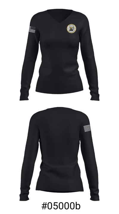 Normandy Kindergarten Center 5406423 Women's Long Sleeve V-neck Shirt - 20