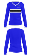 CoronaNorco Njb Basketball 74038974 Women's Long Sleeve V-neck Shirt - 33