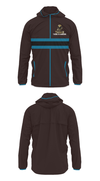 Windbreaker, TRENCH WARRIORS, Football, Teamtime, Team time, sublimation, custom sports apparel, team uniforms, spirit wear, spiritwear, sports uniforms, custom shirts, team store, custom team store, fundraiser sports, apparel fundraiser