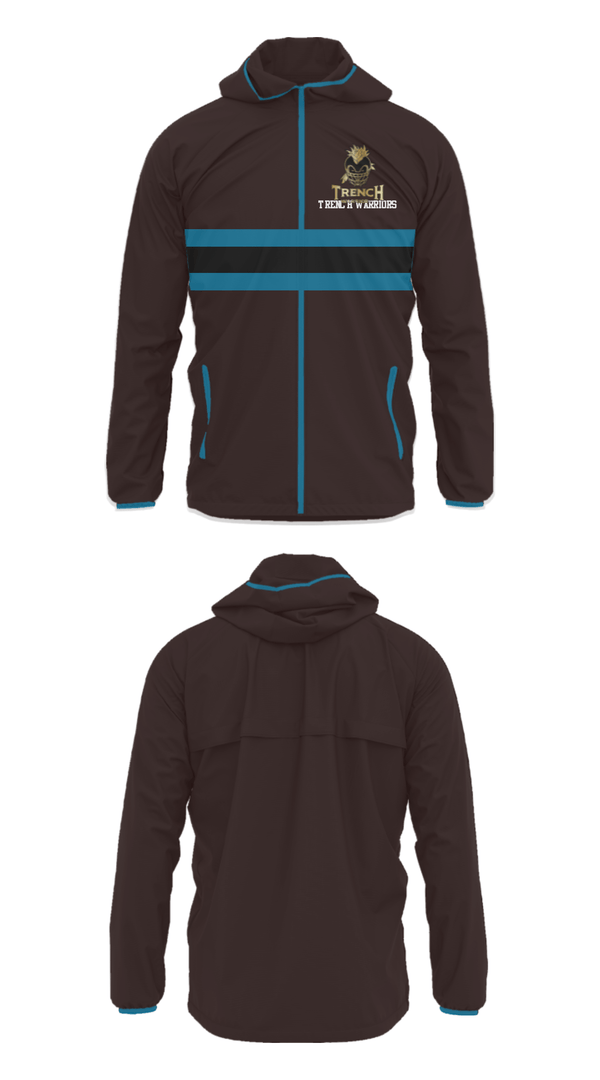 Windbreaker, TRENCH WARRIORS, Football, Teamtime, Team time, sublimation, custom sports apparel, team uniforms, spirit wear, spiritwear, sports uniforms, custom shirts, team store, custom team store, fundraiser sports, apparel fundraiser