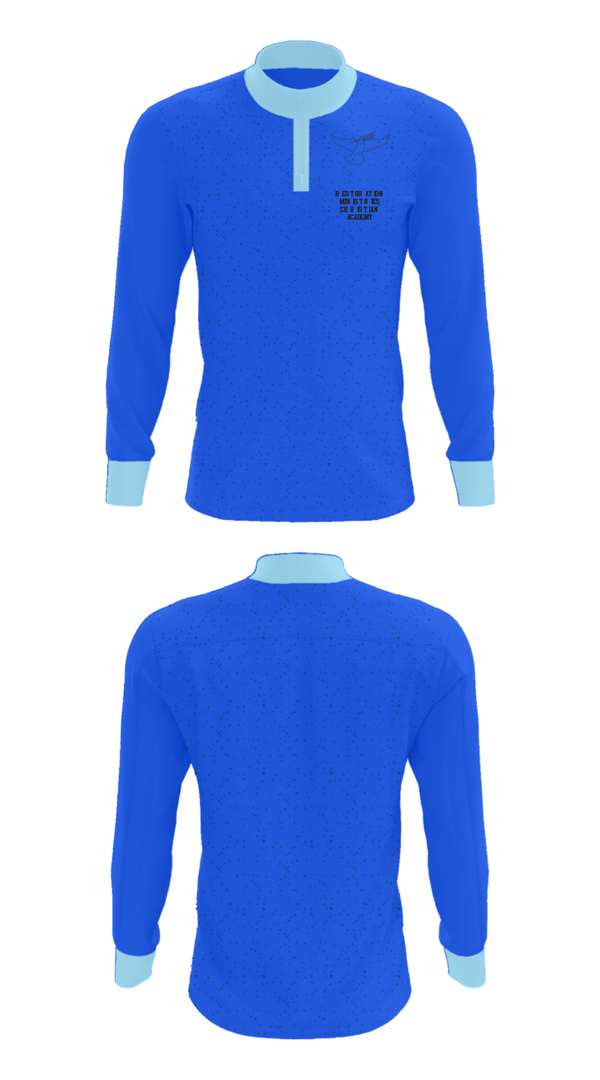 Quarter Zip Jacket, Restoration Ministries Christian Academy, , Teamtime, Team time, sublimation, custom sports apparel, team uniforms, spirit wear, spiritwear, sports uniforms, custom shirts, team store, custom team store, fundraiser sports, apparel fundraiser