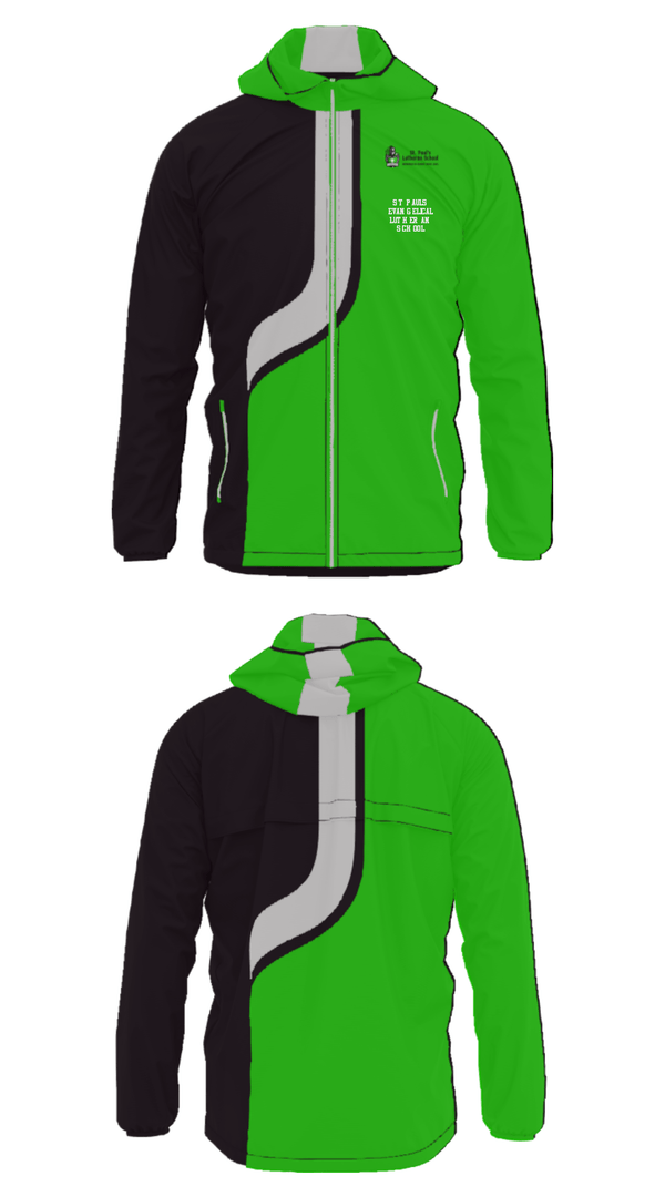 Windbreaker, St Pauls Evangelical Lutheran School, Spirit Store, Teamtime, Team time, sublimation, custom sports apparel, team uniforms, spirit wear, spiritwear, sports uniforms, custom shirts, team store, custom team store, fundraiser sports, apparel fundraiser