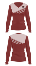 Antioch Sequoits Football 50178810 Women's Long Sleeve V-neck Shirt - 25