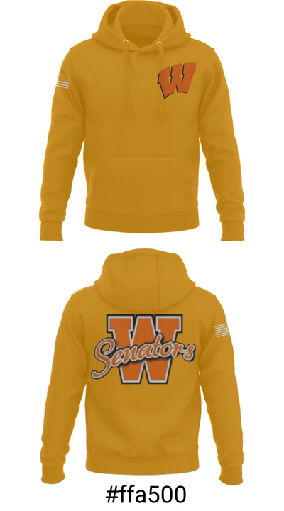 Portsmouth West High School Basketball 54134846 Hoodie - 17