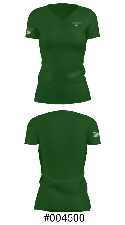 Heritage Elementary School 83742735 Women's Short Sleeve V-neck Shirt - 21