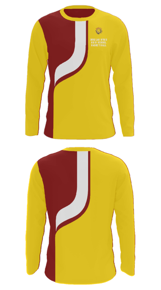 Long Sleeve Performance Shirt, Douglas Byrd High School Basketball, Men's Basketball, Teamtime, Team time, sublimation, custom sports apparel, team uniforms, spirit wear, spiritwear, sports uniforms, custom shirts, team store, custom team store, fundraiser sports, apparel fundraiser