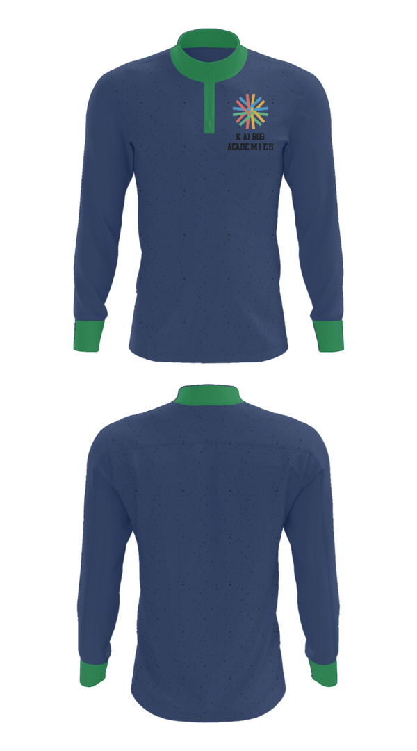 Quarter Zip Jacket, Kairos Academies, Spirit Store, Teamtime, Team time, sublimation, custom sports apparel, team uniforms, spirit wear, spiritwear, sports uniforms, custom shirts, team store, custom team store, fundraiser sports, apparel fundraiser