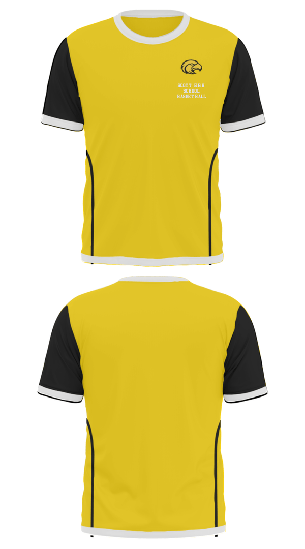 Short Sleeve Performance Shirt, Scott High School Basketball, Women's Basketball, Teamtime, Team time, sublimation, custom sports apparel, team uniforms, spirit wear, spiritwear, sports uniforms, custom shirts, team store, custom team store, fundraiser sports, apparel fundraiser
