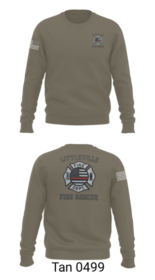 Crew Neck Sweatshirt, Littleville Fire & Rescue, Fire Department, Teamtime, Team time, sublimation, custom sports apparel, team uniforms, spirit wear, spiritwear, sports uniforms, custom shirts, team store, custom team store, fundraiser sports, apparel fundraiser