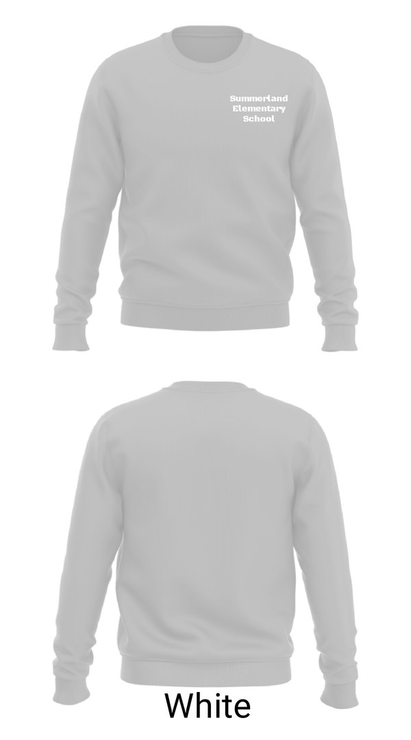 Crew Neck Sweatshirt, Summerland Elementary School, Spirit Store, Teamtime, Team time, sublimation, custom sports apparel, team uniforms, spirit wear, spiritwear, sports uniforms, custom shirts, team store, custom team store, fundraiser sports, apparel fundraiser