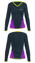 DeafPeaceRockVlog 14153246 Women's Long Sleeve V-neck Shirt - 23