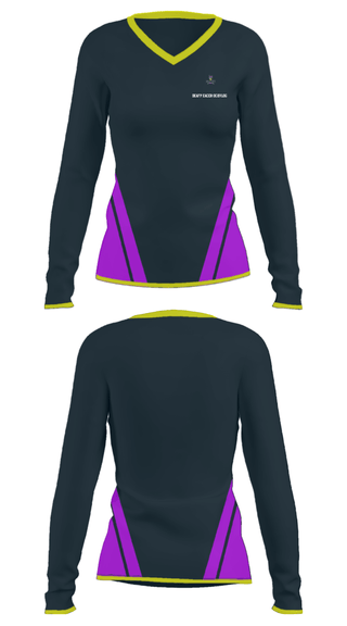 Women's Long Sleeve Vneck Shirt, DeafPeaceRockVlog, , Teamtime, Team time, sublimation, custom sports apparel, team uniforms, spirit wear, spiritwear, sports uniforms, custom shirts, team store, custom team store, fundraiser sports, apparel fundraiser