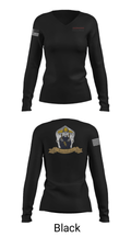 Red Line Mobile Axe Throwing 75513629 Women's Long Sleeve V-neck Shirt - 13