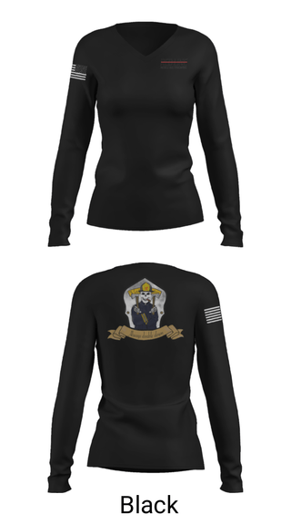 Women's Long Sleeve Vneck Shirt, Red Line Mobile Axe Throwing, , Teamtime, Team time, sublimation, custom sports apparel, team uniforms, spirit wear, spiritwear, sports uniforms, custom shirts, team store, custom team store, fundraiser sports, apparel fundraiser