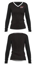 Brantford Cyo Boys Basketball Association 84146470 Women's Long Sleeve V-neck Shirt - 34