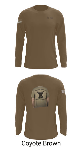Long Sleeve Performance Shirt, E CO 21BEB, Army, Teamtime, Team time, sublimation, custom sports apparel, team uniforms, spirit wear, spiritwear, sports uniforms, custom shirts, team store, custom team store, fundraiser sports, apparel fundraiser
