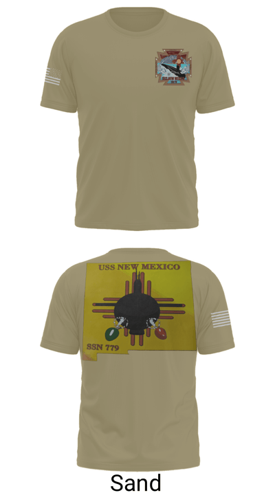 USS New Mexico 56487419 Short Sleeve Performance Shirt - 46