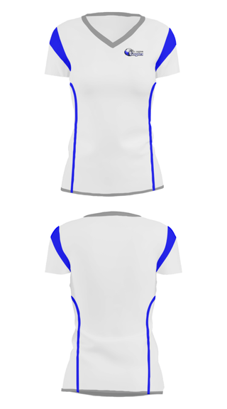 Women's Short Sleeve Vneck Shirt, El Capitan Public School, Spirit Store, Teamtime, Team time, sublimation, custom sports apparel, team uniforms, spirit wear, spiritwear, sports uniforms, custom shirts, team store, custom team store, fundraiser sports, apparel fundraiser