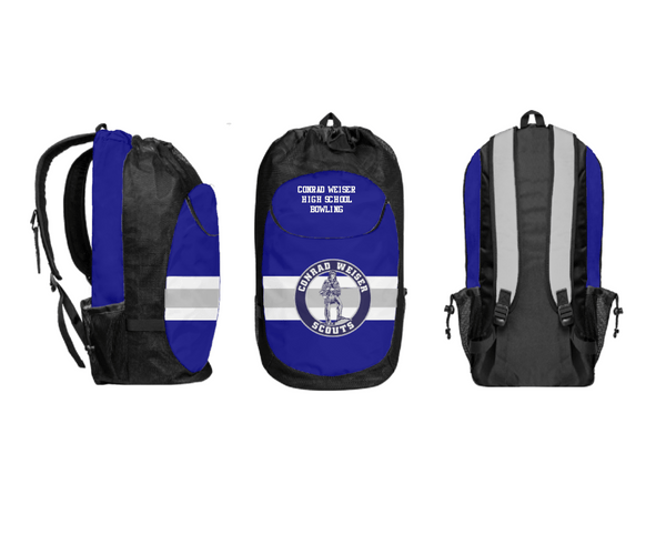 Gear Bag, Conrad Weiser High School Bowling, Bowling, Teamtime, Team time, sublimation, custom sports apparel, team uniforms, spirit wear, spiritwear, sports uniforms, custom shirts, team store, custom team store, fundraiser sports, apparel fundraiser