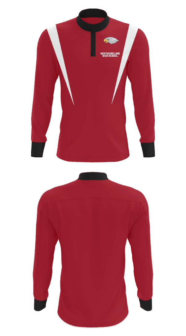 Quarter Zip Jacket, Westmoreland High School, Men's Basketball, Teamtime, Team time, sublimation, custom sports apparel, team uniforms, spirit wear, spiritwear, sports uniforms, custom shirts, team store, custom team store, fundraiser sports, apparel fundraiser