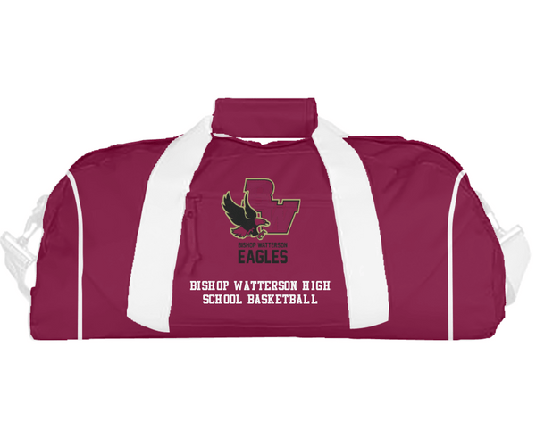 Duffle Bag, Bishop Watterson High School Basketball, Women's Basketball, Teamtime, Team time, sublimation, custom sports apparel, team uniforms, spirit wear, spiritwear, sports uniforms, custom shirts, team store, custom team store, fundraiser sports, apparel fundraiser