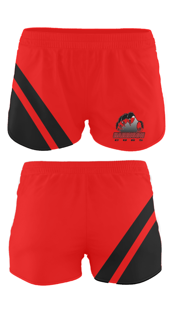 Track Shorts, Harrison Middle School Basketball, Women's Basketball, Teamtime, Team time, sublimation, custom sports apparel, team uniforms, spirit wear, spiritwear, sports uniforms, custom shirts, team store, custom team store, fundraiser sports, apparel fundraiser