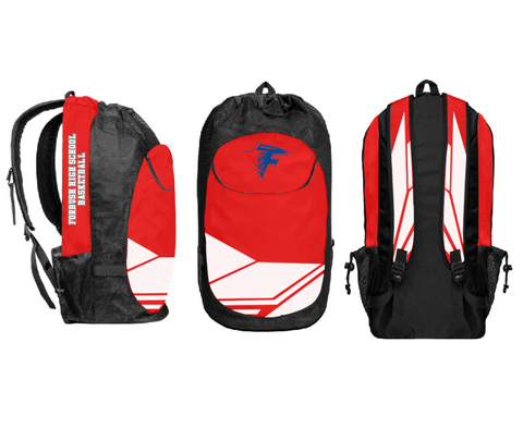 Gear Bag, Forbush High School Basketball, Men's Basketball, Teamtime, Team time, sublimation, custom sports apparel, team uniforms, spirit wear, spiritwear, sports uniforms, custom shirts, team store, custom team store, fundraiser sports, apparel fundraiser