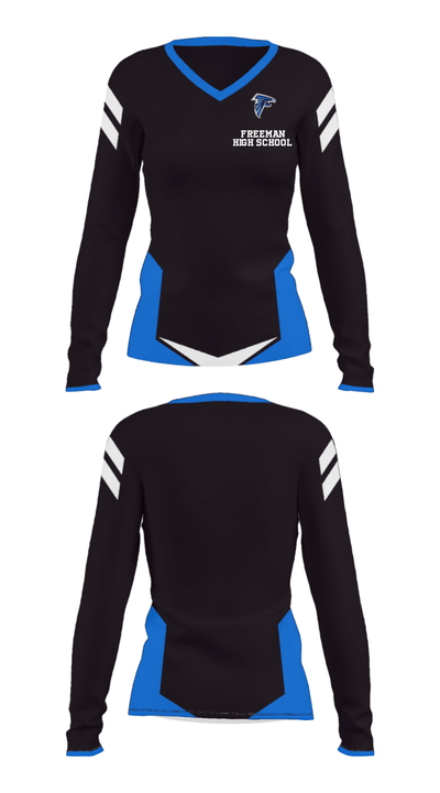 Freeman High School 19134190 Women's Long Sleeve V-neck Shirt - 29