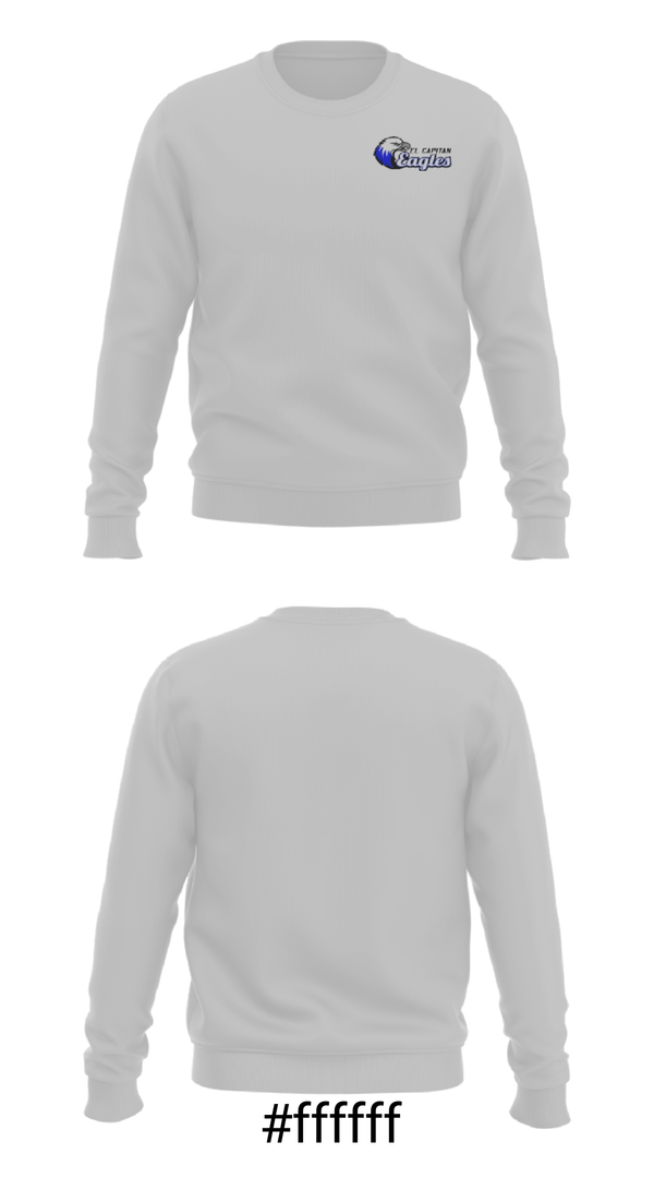 Crew Neck Sweatshirt, El Capitan Public School, Spirit Store, Teamtime, Team time, sublimation, custom sports apparel, team uniforms, spirit wear, spiritwear, sports uniforms, custom shirts, team store, custom team store, fundraiser sports, apparel fundraiser