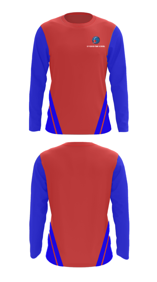 Long Sleeve Performance Shirt, GV Christian School, Spirit Store, Teamtime, Team time, sublimation, custom sports apparel, team uniforms, spirit wear, spiritwear, sports uniforms, custom shirts, team store, custom team store, fundraiser sports, apparel fundraiser